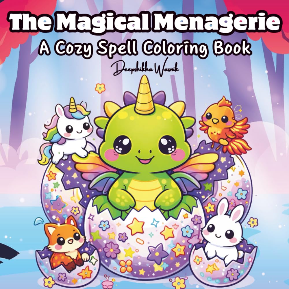 The Magical Menagerie: A Cozy Spell Coloring Book