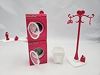 Vista 2 de Gloria, Juego de lavandería para niñas de 11 a 12 pulgadas para muñecas y muebles de casa de muñecas