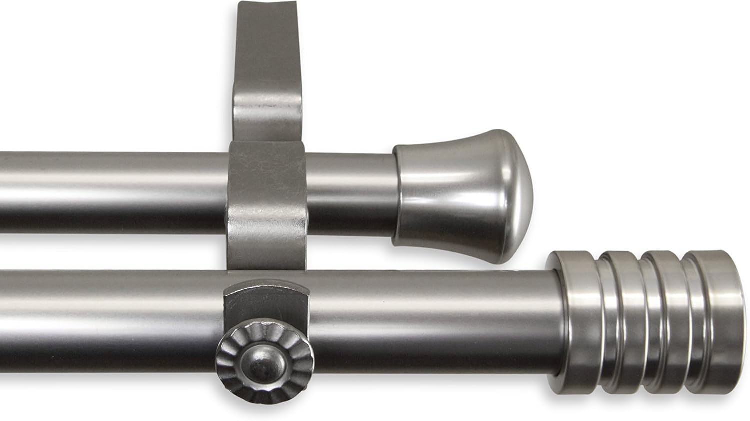 Lee Double Curtain Rod 28-48 inch - Satin Nickel