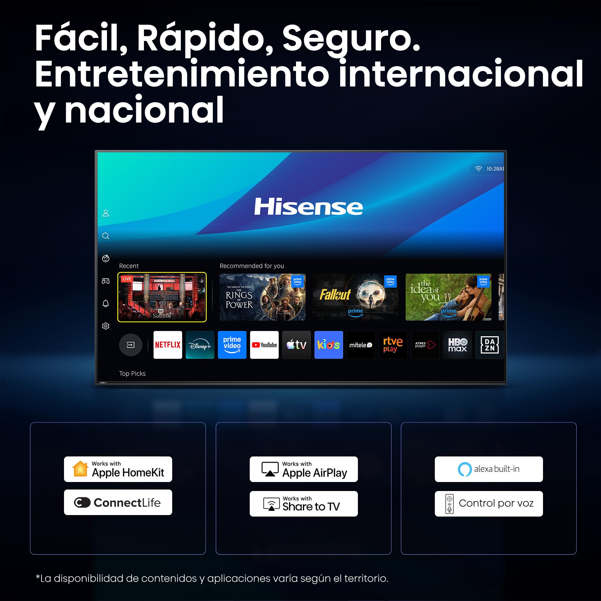 Hisense 85UR8S - RGB MiniLED Smart TV 85 Pulgadas, Hi-View AI Engine RGB, Modo Juego 180 Hz Nativos, Anti-Reflection & Glare-Free, Sonido Envolvente 2.1.2, IMAX Enhanced, Dolby Vision IQ, HDR10+