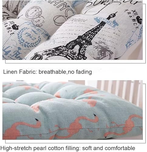 Miniatura 2 de Juego de 2 almohadas de suelo para patio, para silla mecedora, para interiores y exteriores, decoración del hogar, suave, cómodo, 2 unidades