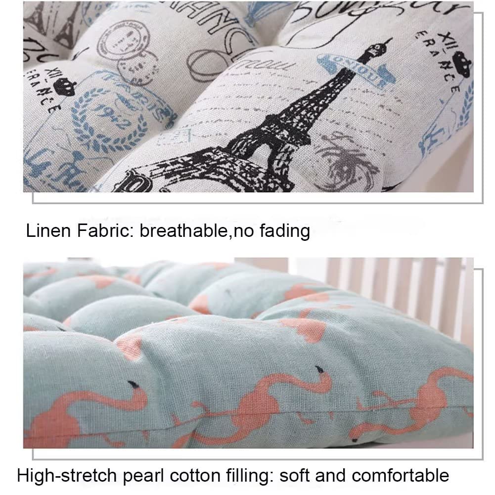 Patio Floor Pillows Seat Cushion Pads Rocking Chair Cushions Indoor Outdoor Home Decor Soft Comfortable Set of 2 2PCS