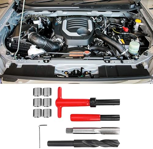 Miniatura 3 de ViaGasaFamido Kit de reparación de roscas M16x2 de 11 piezas de acero inoxidable helicoidal roscado longitud 1.5D incluye llave de taladro torcida,