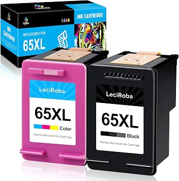 Amazon.com: LeciRoba Cartuchos de tinta remanufacturados 65XL de repuesto  para HP 65XL 65 XL para HP Envy 5055 5052 5058 DeskJet 3755 3752 2652 2655  2622 3720 3722 2624 3758 AMP 100 (11111++1Tri-Color) : Productos de Oficina