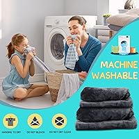 Vista 7 de REDESS Sudadera con Capucha Manta, Manta Vestible Oversized Sherpa con Mangas Bolsillo Gigante, Sudadera con Capucha Acogedora para Niños