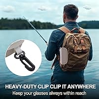 Vista 6 de XANAD Estuche rígido para gafas de seguridad, gafas de sol para disparar (crema)