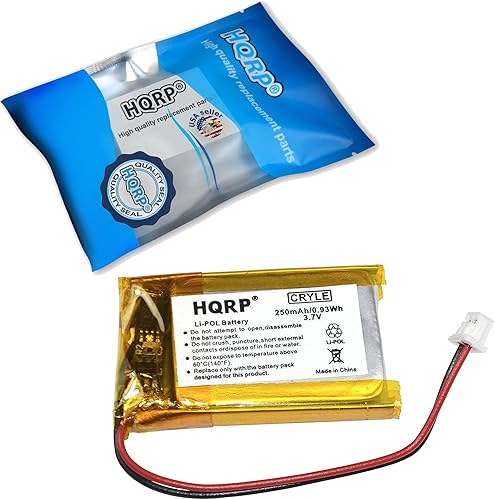 Miniatura 2 de HQRP Batería funciona con VXI Blue Parrott 052030, 502030 BlueParrott B250-XT, auriculares inalámbricos Bluetooth B250-XT+, Roadwarrior, Blue-Parrot