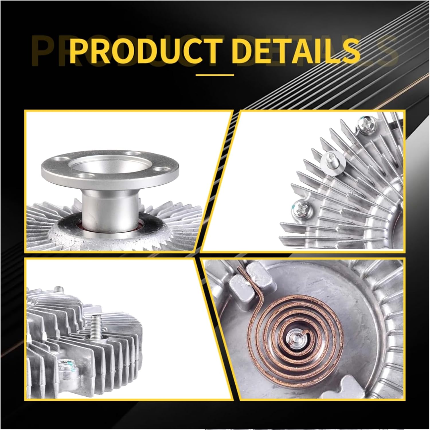 Engine Cooling Fan Clutch for Toyota 03-09 4Runner, 07-09 FJ Cruiser, 2015 Tacoma TRD Pro, 05-13 Tacoma X-Runner, 05-15 Tacoma, 05-11 Tundra 22407 46029 77701 922500