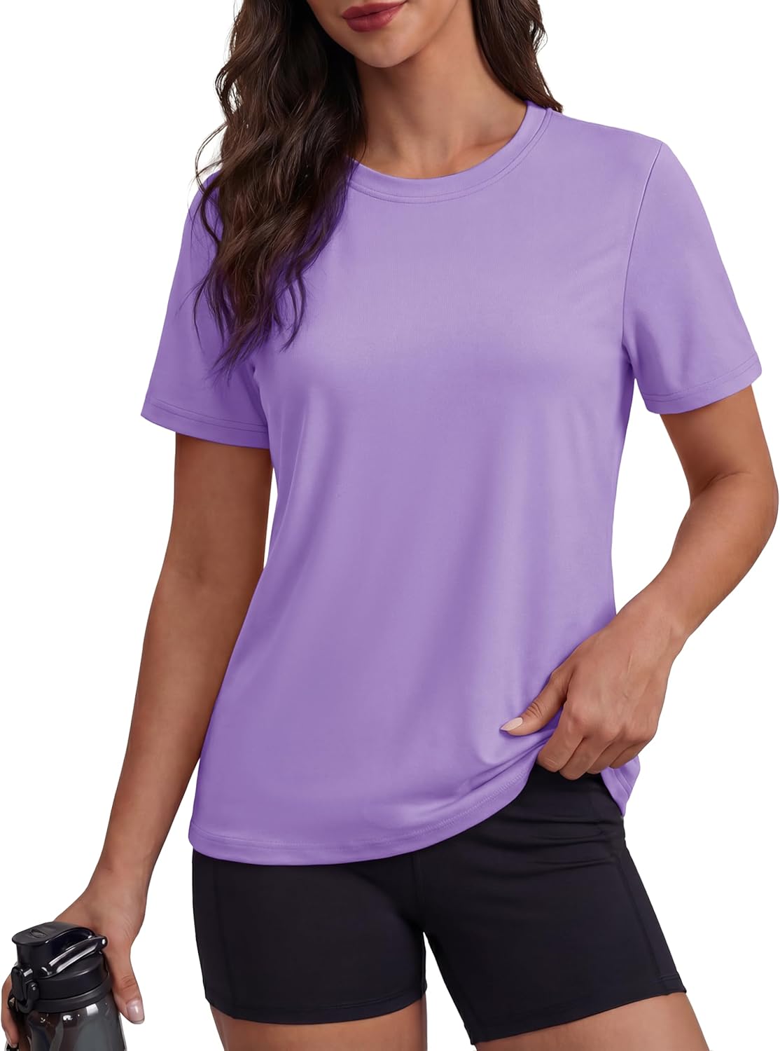 MAGCOMSEN Women's Short Sleeve Shirt UPF 80+ Sun Protection T-Shirts Quick Dry Workout Gym Running Tops