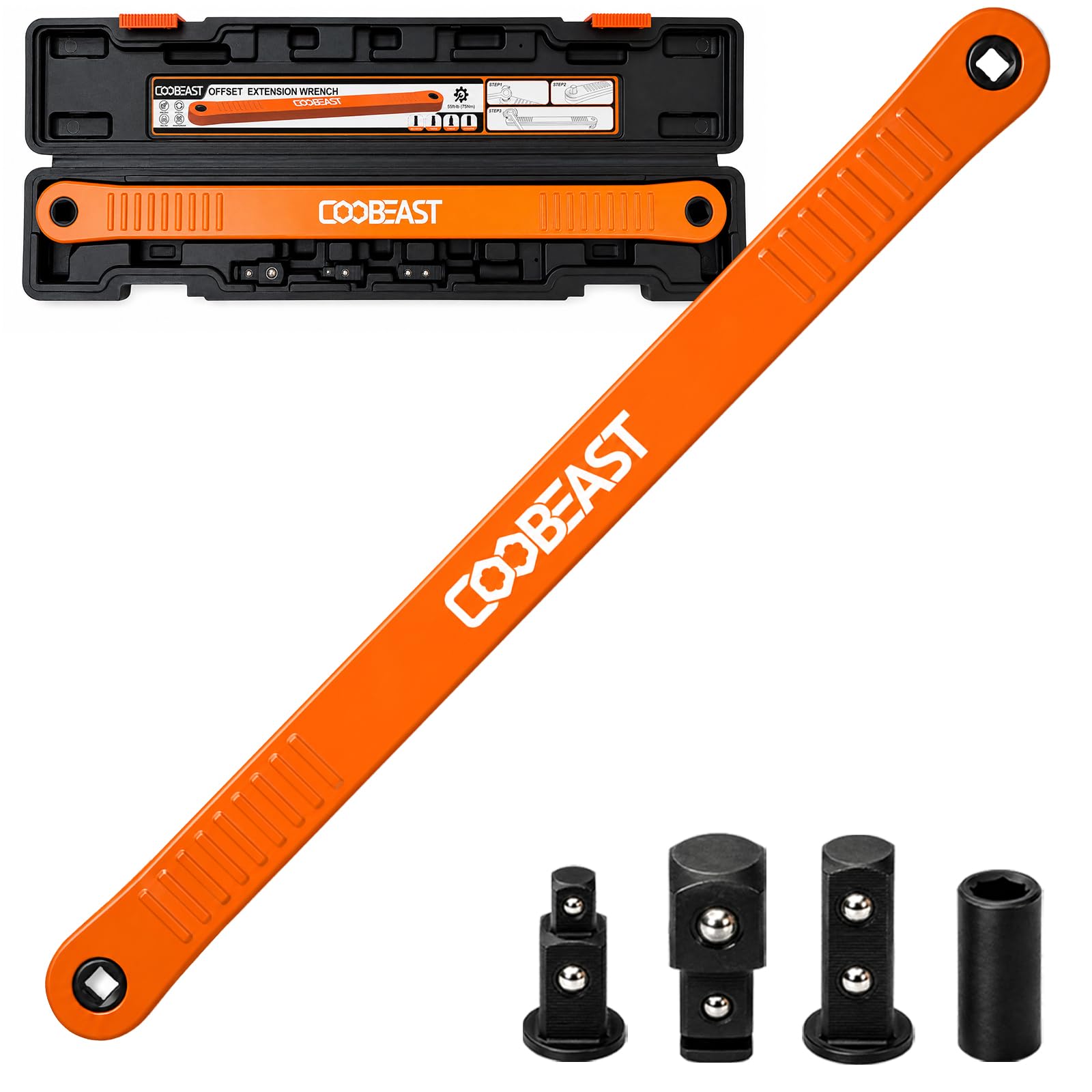 3/8 inch Pro Offset Extension Wrench Impact Wrench Extender Tool Socket Set | Versatile 1…