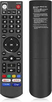 Bluetooth Voice Remote Control Replacement for vSeeBox V3 Pro & V5 Pro, Works with V1 Max, V2, V3 Plus, Elite Models