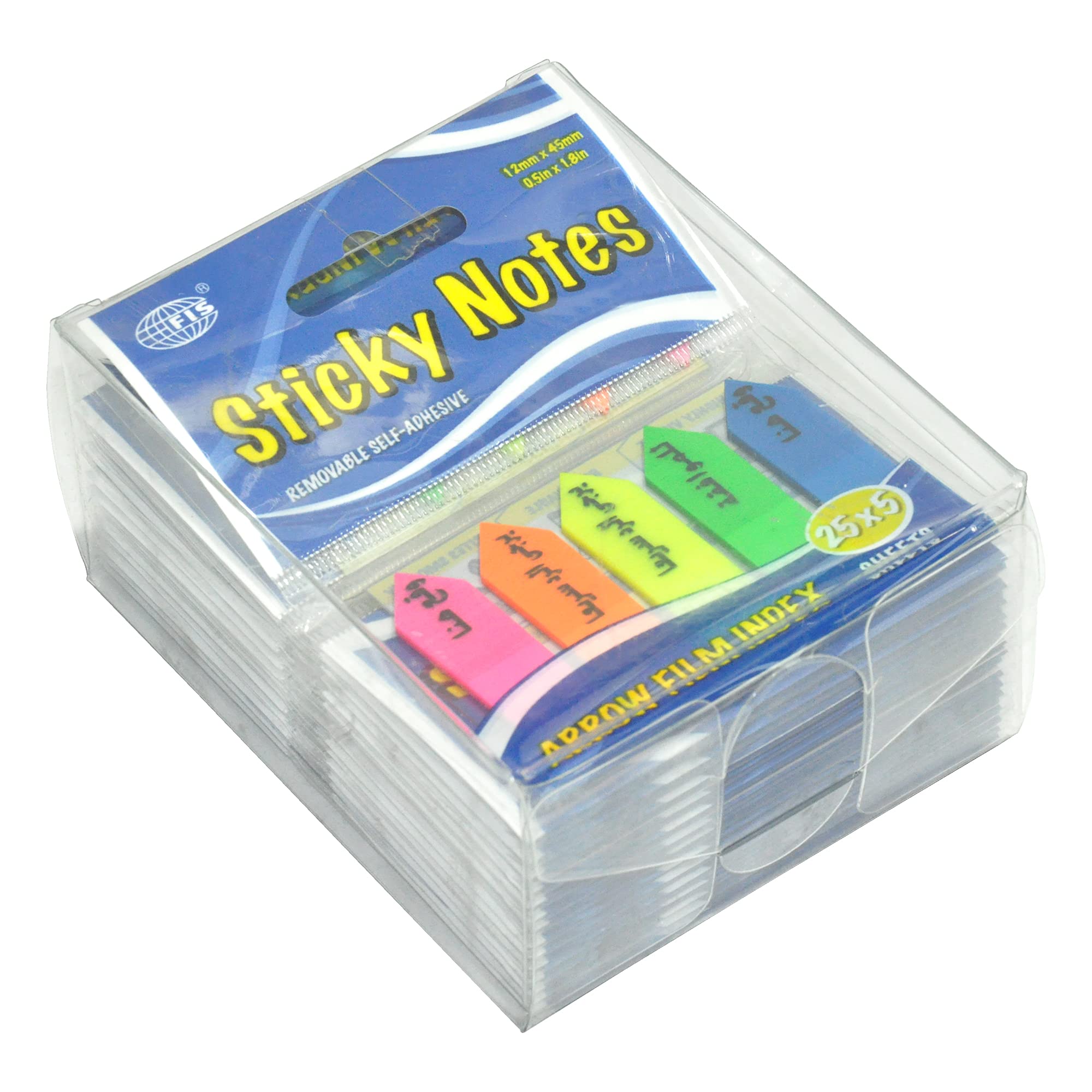 FIS 30 PIECE ARROW FILM, IMPRINTED,12X45 mm, 5COL, ARABIC,125SHEETS - FSPOA01