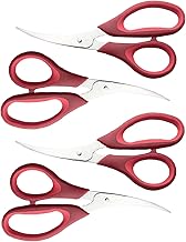 Luckkyme Kitchen Seafood Scissors Fish Scissors Crab Scissors Lobster Scissors, Multifunctional Stainless Steel Seafood Scissors (4Pack)