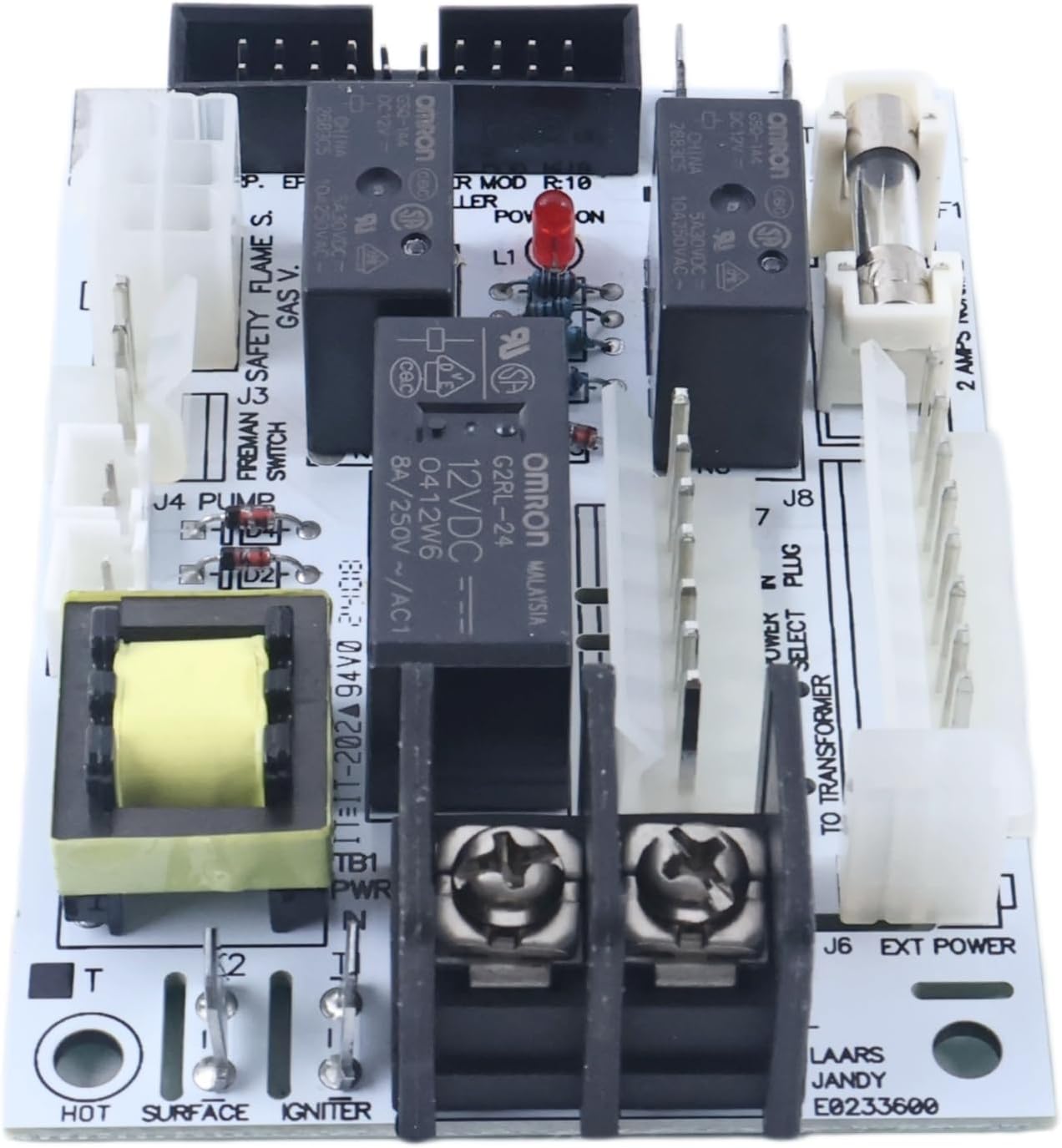 Power Control Board R0366800 Compatible with Jandy Lite2 LJ Pool and Spa Heater 125 175 250 325 400 Models