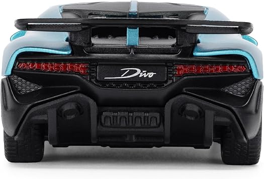 Bugatti Divo 1:43 Scale Die-Cast Model Car - French Racing Blue | Detailed Collectors Edition Diecast | Official Licensed Product