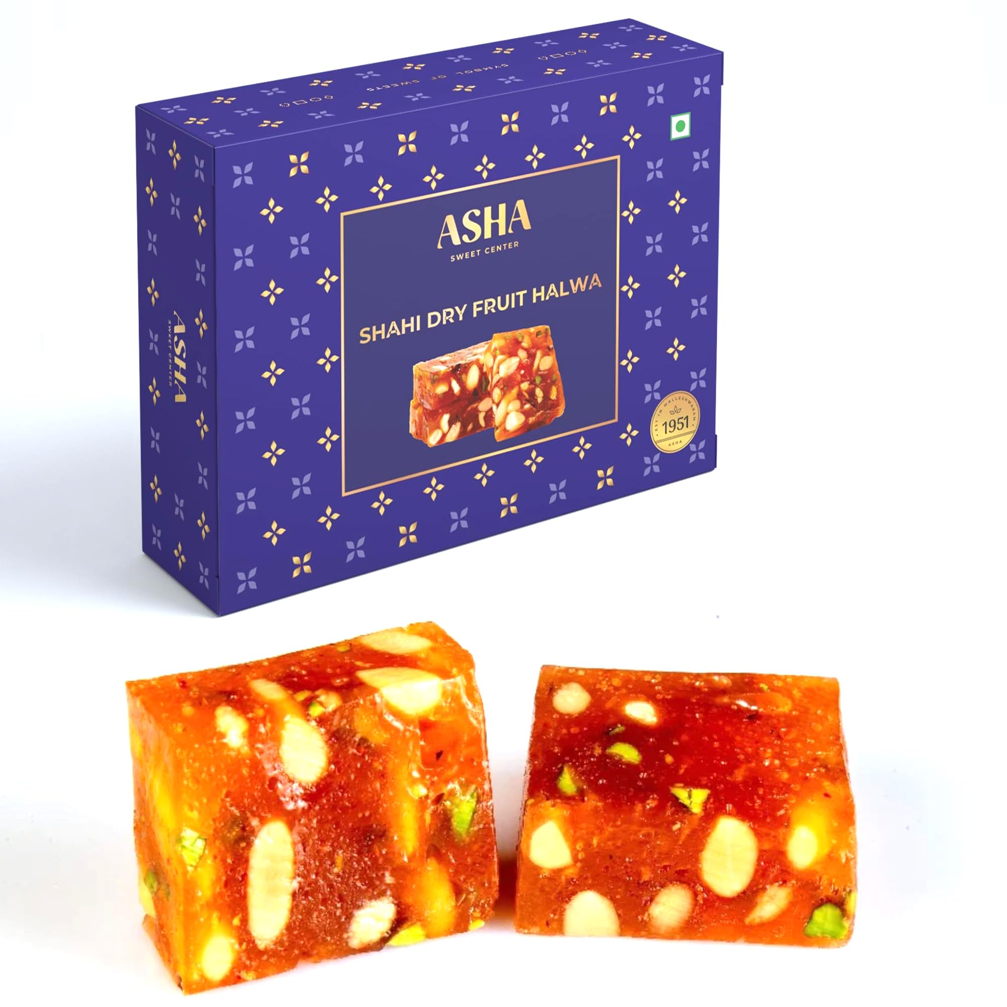 Asha Sweets 250g (Pack of 2) Dry Fruit Halwa | Premium Assorted Dry Fruit Halwa for Gifting and Celebration | Indian Mithai Box With Luscious Gourmet Bites (B0CMDGDWPC) Amazon Price History, Amazon Price Tracker