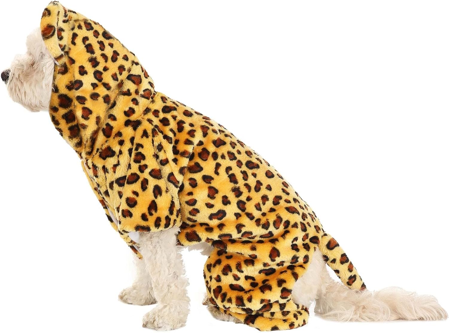 Fun Costumes Leopard Pet Costume for Puppy and Kitten Breeds - Medium - Brown