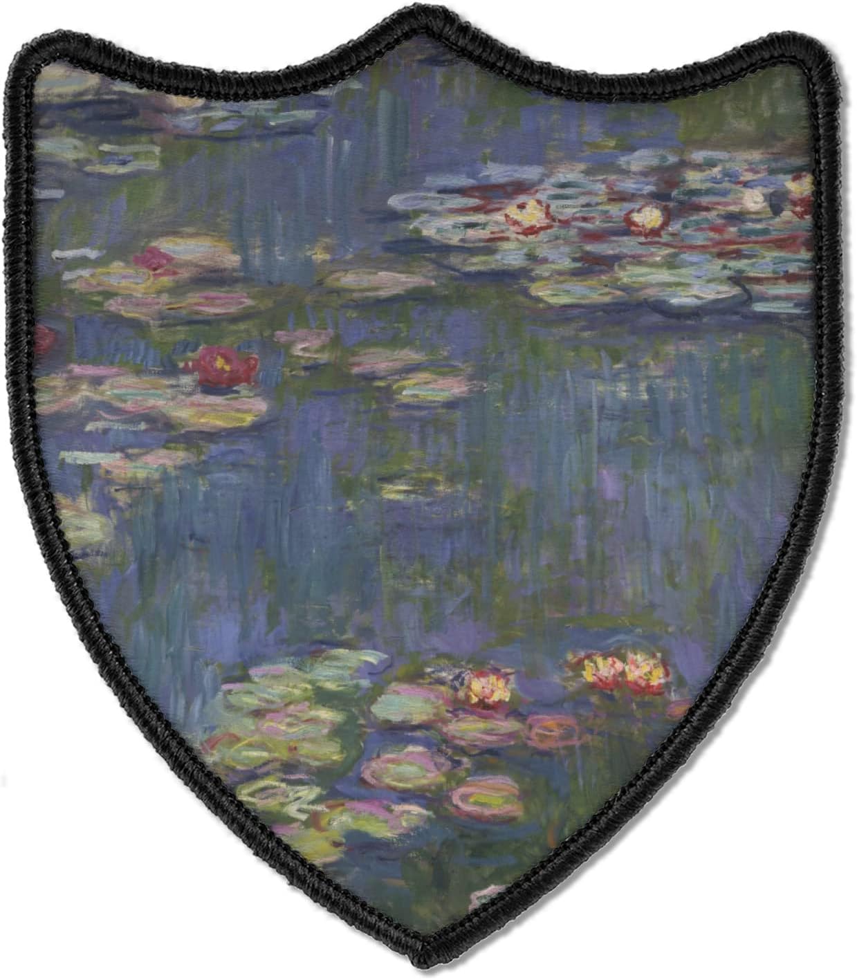 Water Lilies by Claude Monet Iron On Square Patches - Set of 4