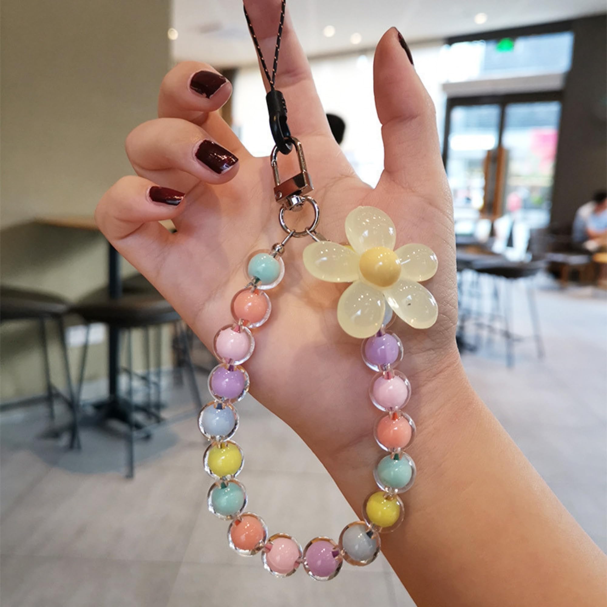 Cute Phone Charm for Smartphones with 360° Rotatable Phone Tether – Aesthetic Hanging Mobile Accessory for Girls & Teens – Multiple Designs-image-16