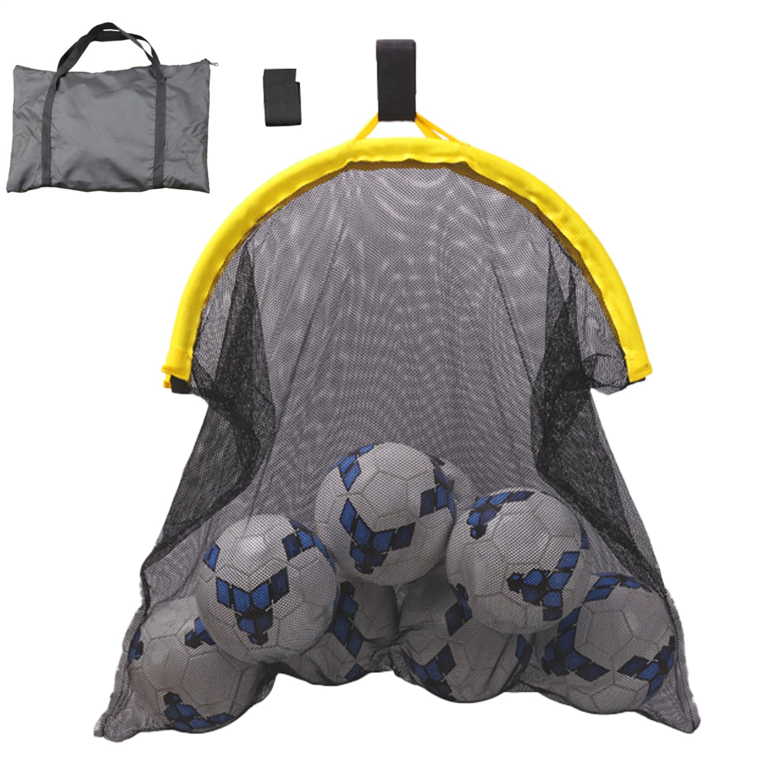 Borsa per rete da allenamento per porta da calcio, Rete da allenamento per | da calcio per bidoni da calcio per casa, esterno, campo da calcio, palestra