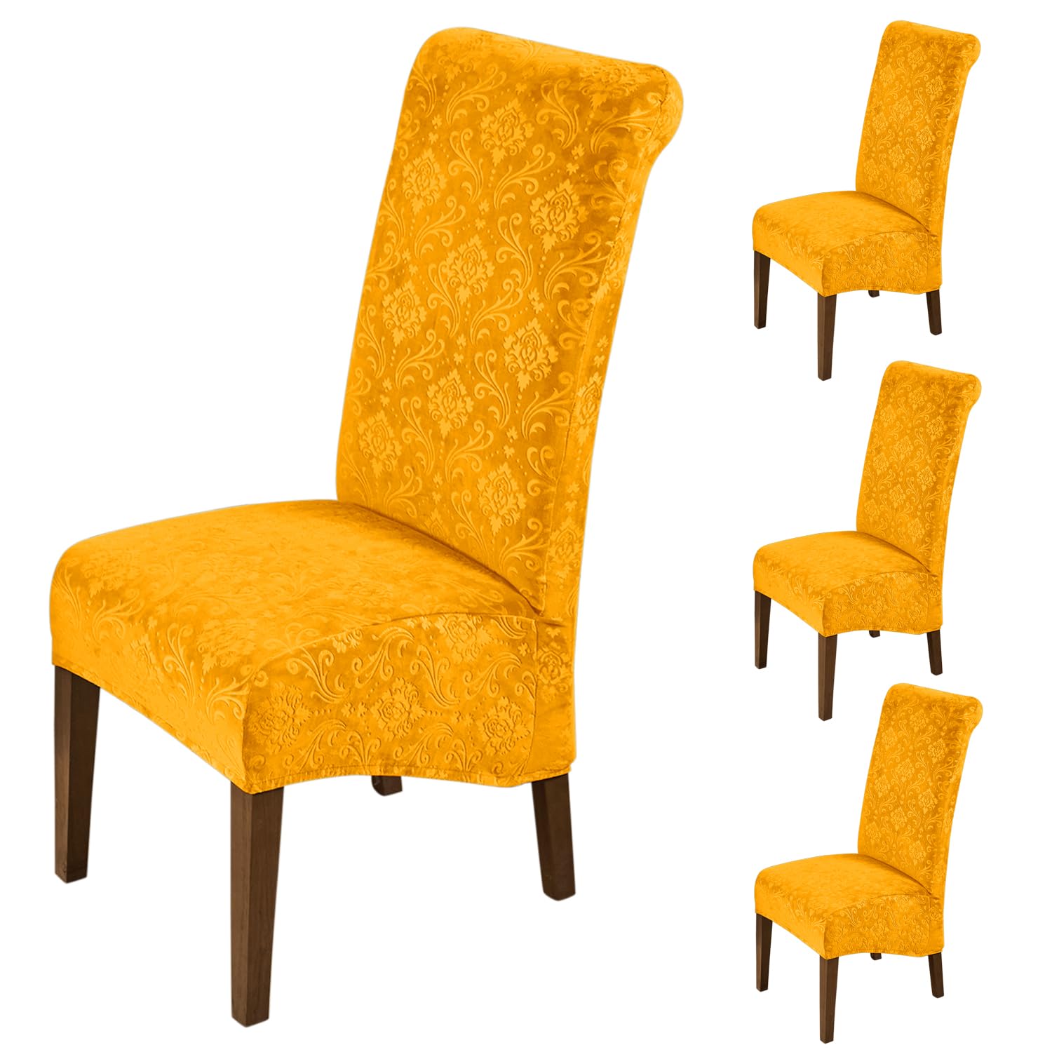 Velvet Dining Chair Covers - Set of 6 -23