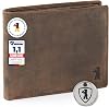 Berliner Bags Vintage Leather Wallet with TUV Approved RFID Protection for Men - Brown