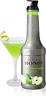 Monin - Granny Smith Apple Purée, Tart and Sweet, Great for Smoothies and Desserts, Gluten-Free, Non-GMO (1 Liter)