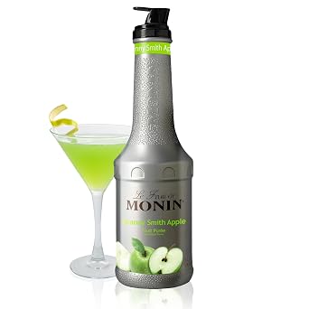 Monin - Granny Smith Apple Puree, Tart and Sweet, Great for Smoothies and Desserts, Gluten-Free, Non-GMO 1 Liter