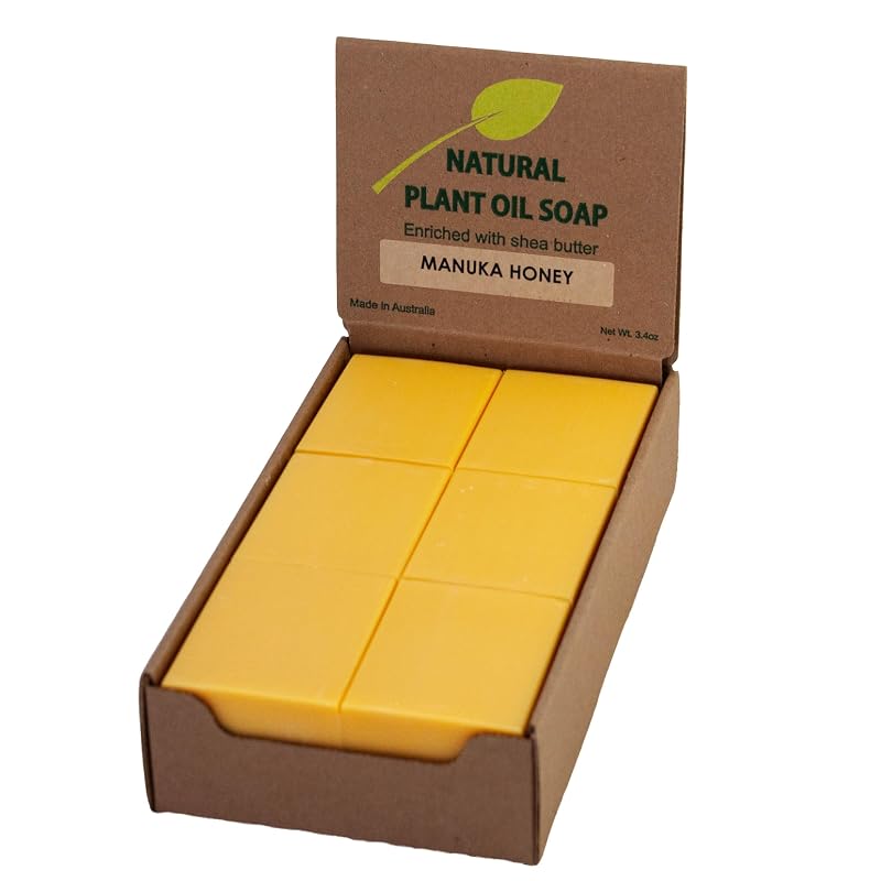 Simple Scents Australia Sabonetes em Barra com Fragrância de Mel de Manuka, 12 Unidades, 99 g, com Manteiga de Karité