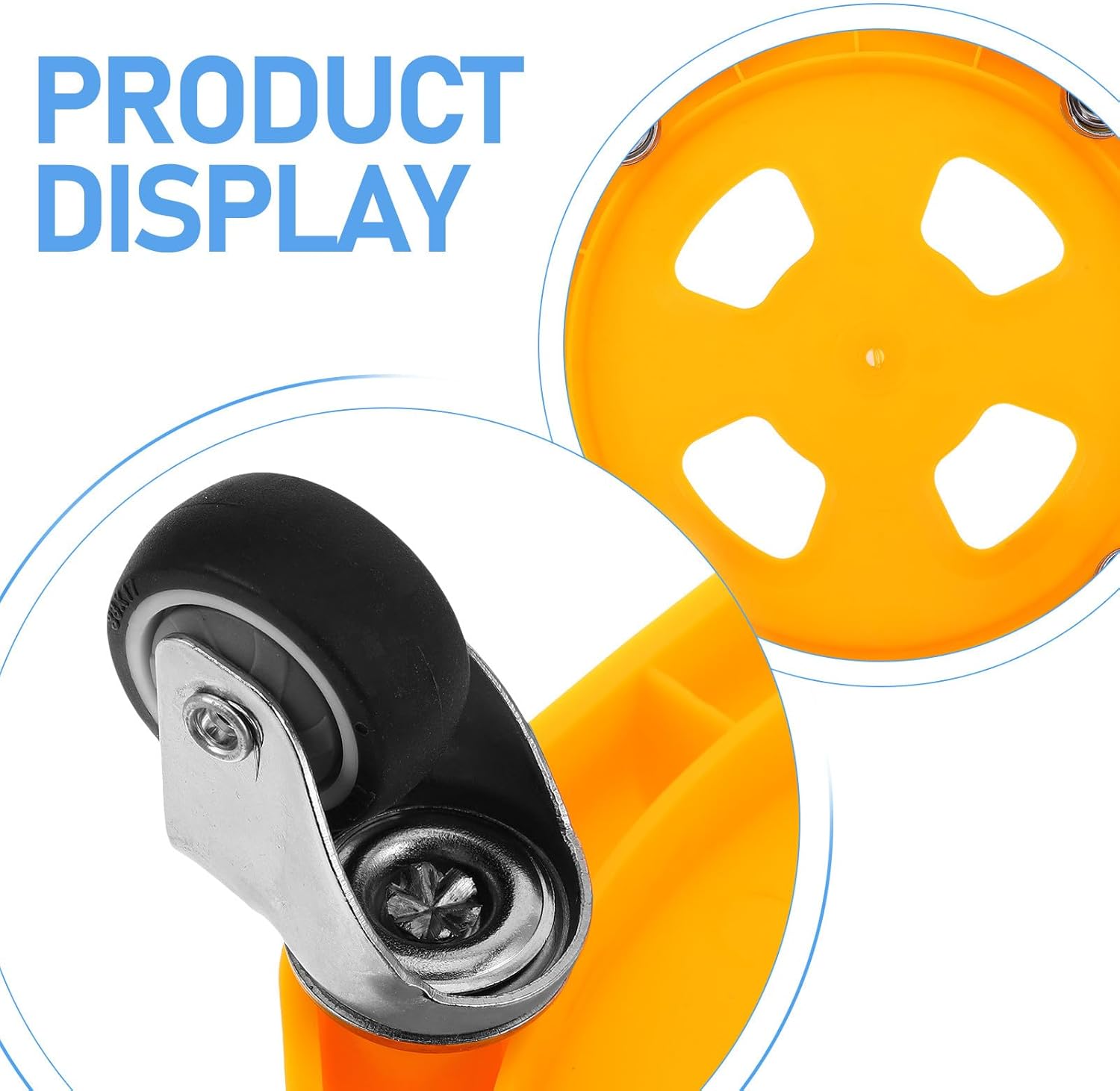 Yardwe 1 Set Rebound Ab Roller for Core and Balance Training Silent Abdominal Muscle Trainer Wheel Portable Workout Equipment