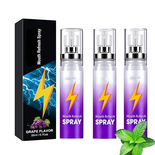 Ambientador de aliento, spray bucal refrescante con sabor a menta, espray bucal para eliminar el mal aliento, espray de limpieza para quitar el olor
