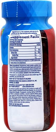 Miniatura 7 de Vitafusion Fiber Well Suplemento dietético de gomitas sin azúcar, melocotón/fresa/baya, 90 unidades (paquete de 6)