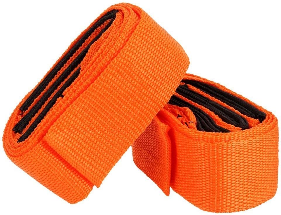 Cisixin 2-Person Moving belt Lifting and Moving Straps to Easily Carry Furniture, Appliances, Mattresses, Or Any Heavy Object (Oragne)