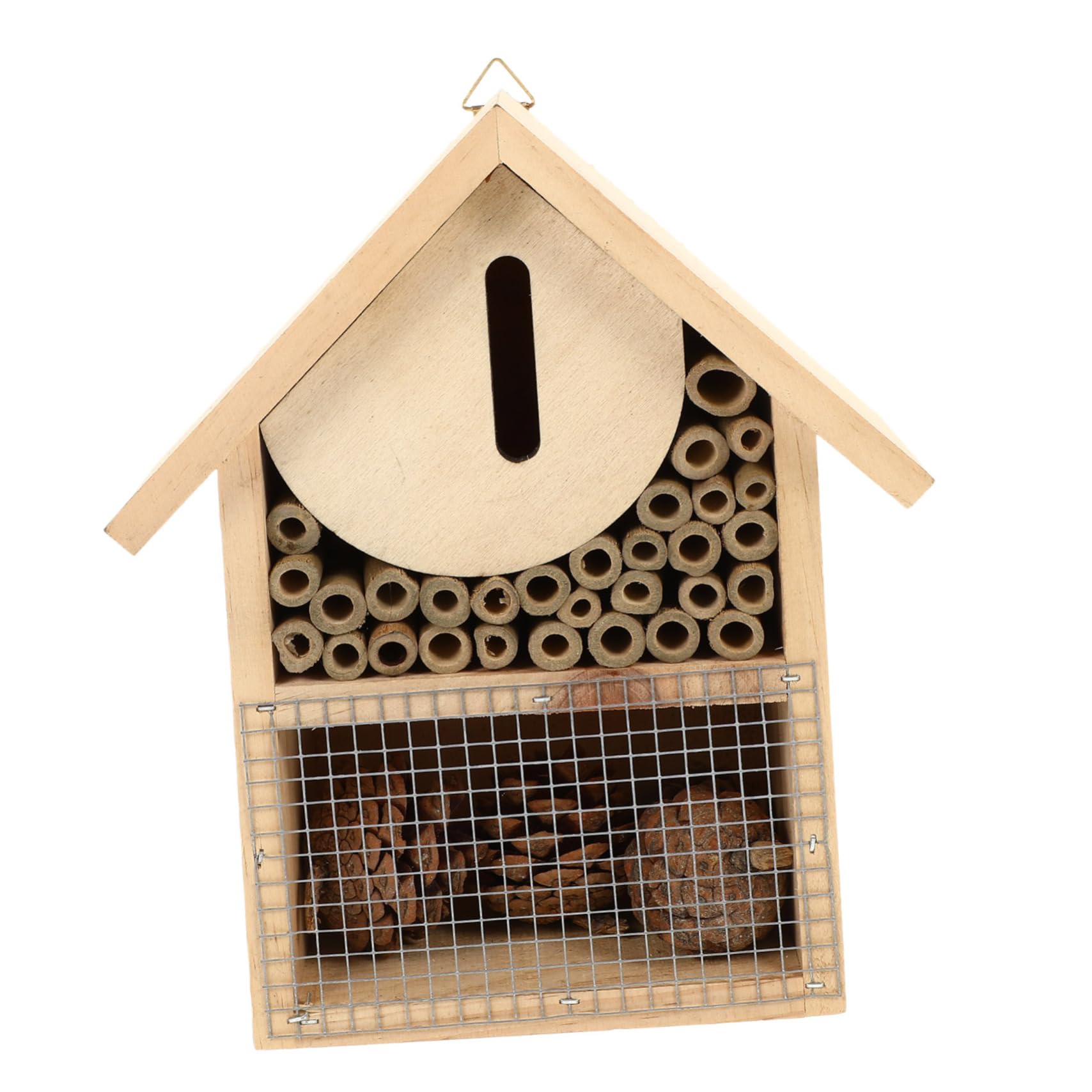 GLEAVI Casetta per Api in Legno Decorativa da Appendere per Giardino, Habitat Naturale per Insetti