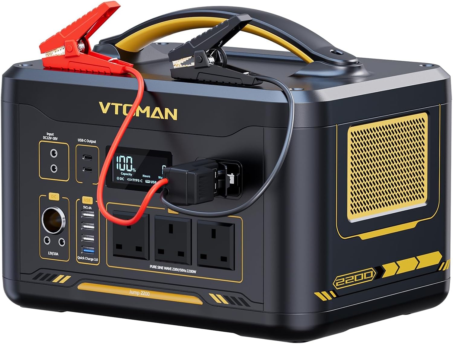 VTOMAN Jump 2200 power station with car jump-start