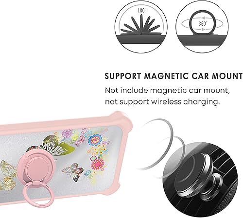 Miniatura 4 de jioeuinly Funda para Huawei Nova Y71 compatible con Huawei Nova Y71 con protector de pantalla de vidrio templado, policarbonato duro + silicona