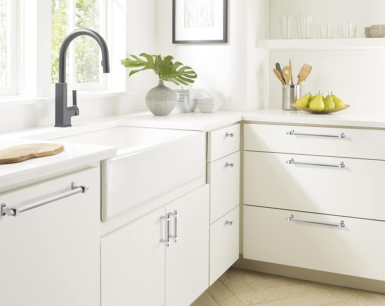 Amerock | Cabinet Knob | Polished Chrome | 2-3/8 inch (60 mm) Length | Carrigan | 1 Pack | Drawer Knob | Cabinet Hardware
