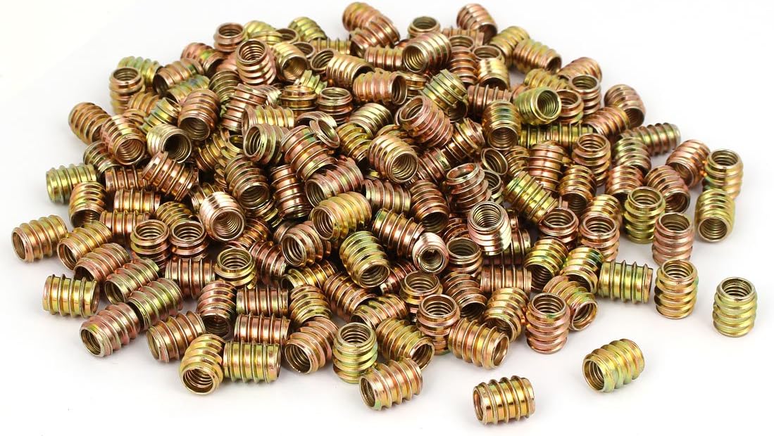 Wood Furniture Insert Screw E-Nut Bronze Tone M8 x 15mm 300pcs (45426c89a5d5745bfb58ef3561ee48ad)