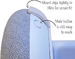 The Nid Mini Sac à dos 2nd Gen 2019: Le mur de sortie le plus simple et le plus propre Mount Suspension pour NEW Google Nest Mini - Pas d'enroulement de cordon requis - Conçu en USA (Blanc)