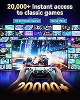 Vista 2 de Retro Gaming Console, 20,000+ Retro Game Stick, 23 Emulators, 4K HD TV Game Stick, Built-in Classic Video Games, Plug & Play Game Console for TV