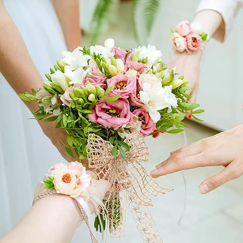 Miniatura 5 de 6 rollos de cinta de yute, cinta de arpillera, 6 estilos de cintas de yute, total de 39.4 ft para decoración de fiestas, manualidades, cinta de