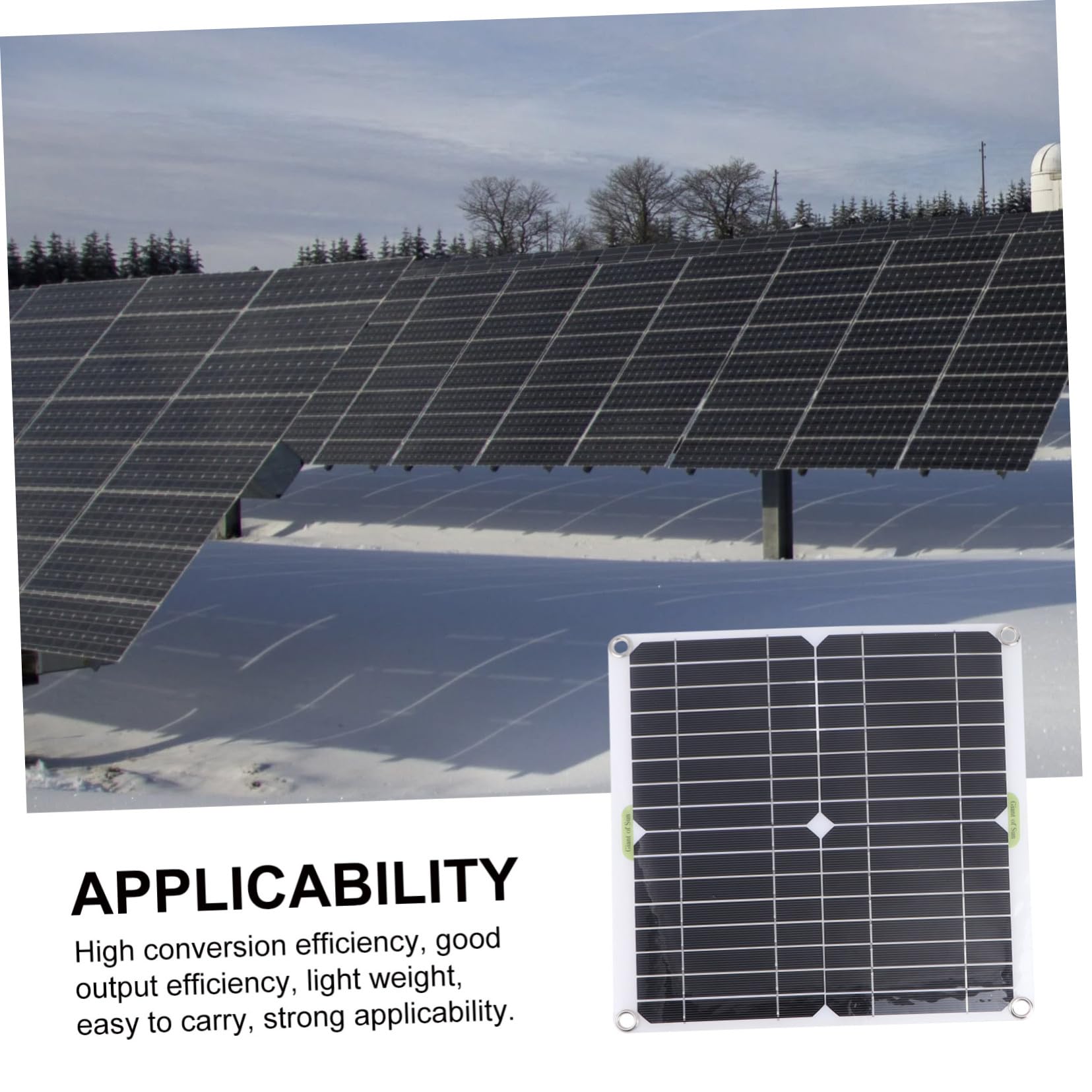 Pannello Solare 200w Monocristallino Nero per Outdoor | Alta Efficienza di Conversione, Rapporto 98%, per Camping e Attività All'aperto
