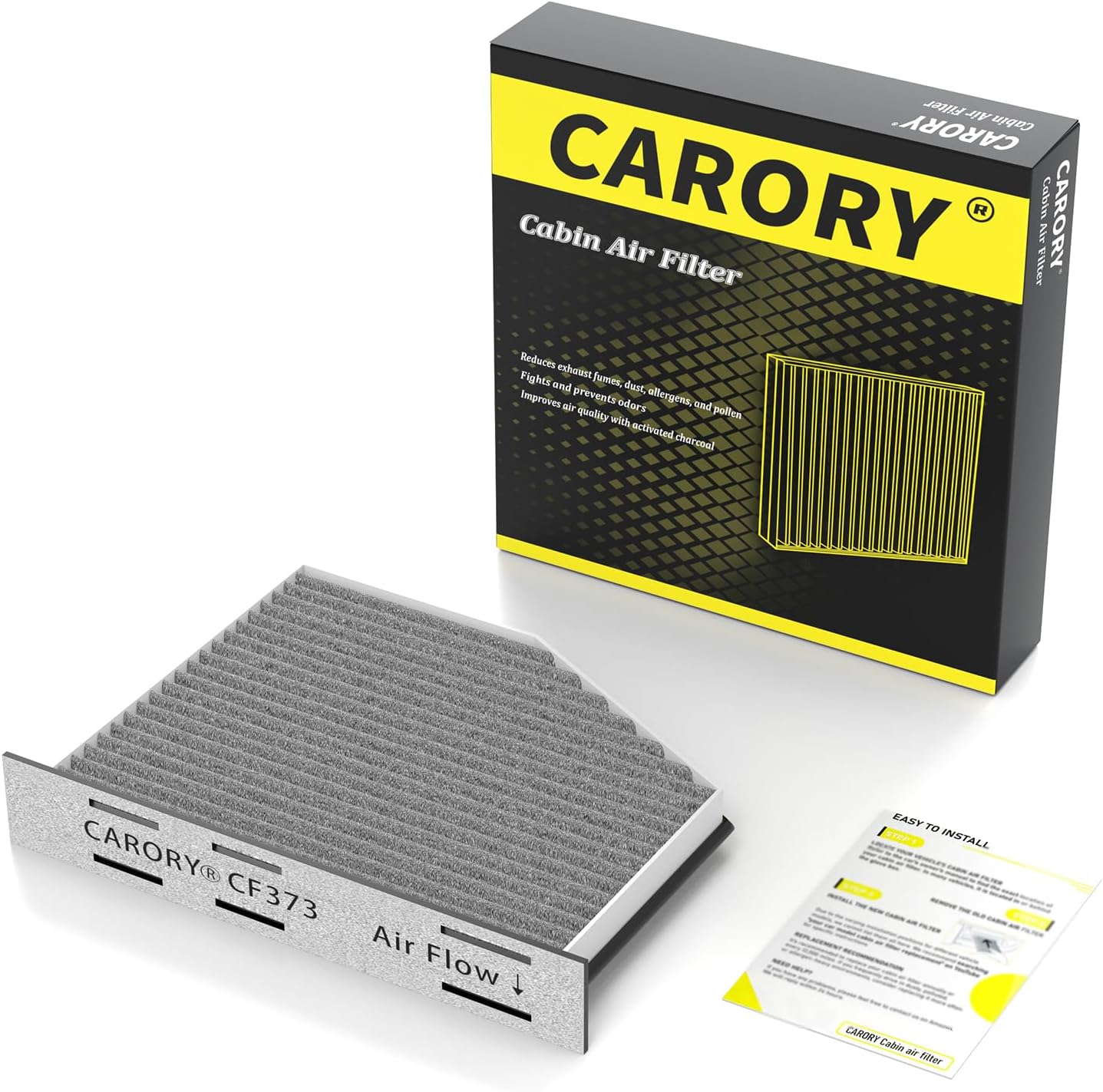cabin air filter w/activated carbon for select 2005-2022 volkswagen/vw audi models - beetle, cc, eos, golf, gti, for jetta, passat, r32, for tiguan, rabbit, a3, q3, tt,rs, tts, quattro
