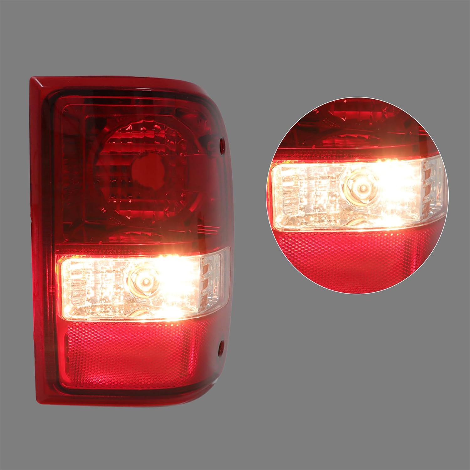 WFLNHB 1 Pair Driver and Passenger Side Tail Lights Replacement for Ranger 2001-2011 Halogen Brake Lamp 6L5Z13405AA 6L5Z13404AA
