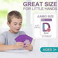 Vista 4 de BenBen Alphabet Go Fish Card Game for Kids,104 Cards, Oversized ABC Learning Playing Cards, Memory Matching Games, 2-8 Players, Ages 3 and up