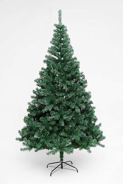 Large Colorado Pine Artificial Christmas Tree Tips for Home, Office, Party Decoration with Metal Stand Beautiful Xmas Stackable Tree GREEN Perfect for Indoor and Outdoor Holiday Decoration(Green, 5ft)