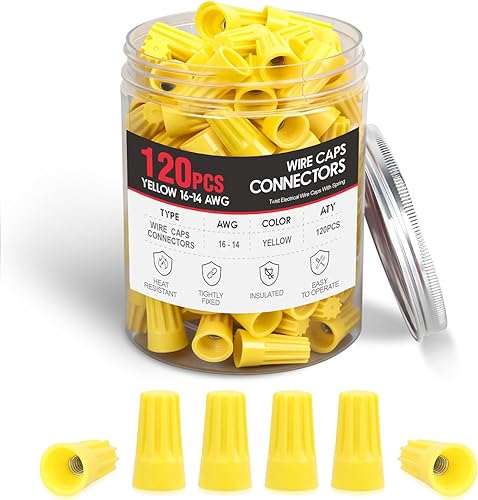 Miniatura 20 de Nilight Kit surtido de terminales aislados con grifo T y cable sin soldadura de empalme rápido, 100 unidades 22-18 18-14 12-10 AWG T Tap