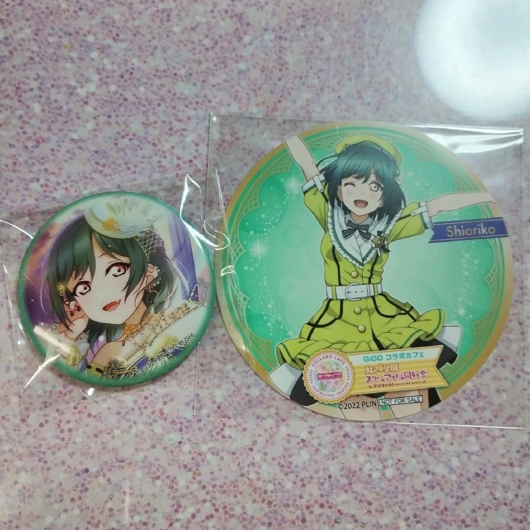 三船栞子 コミケ ラブライブ 虹ヶ咲 C102 ALL STARS 缶バッジ