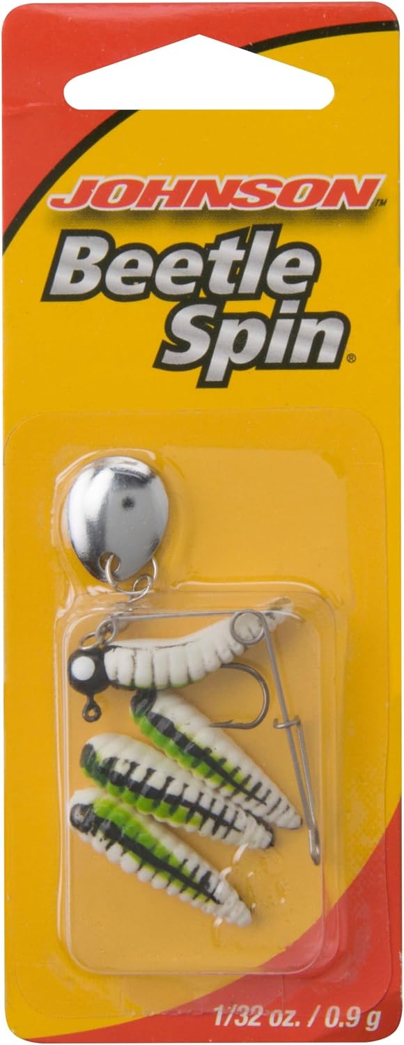 Berkley Johnson™ Beetle Spin® Nickel Blade, Black,Bull Frog, 1 Inch