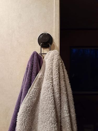 Miniatura 5 de JiePai Ganchos con ventosa al vacío, ganchos para toallas de baño, ducha, soporte para toallas de pared, organizador de toallas para cocina,